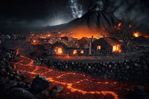 which city was destroyed by volcano